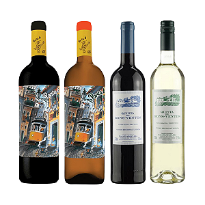 Kit 4 Vinhos Portugueses Versáteis – Tintos & Brancos