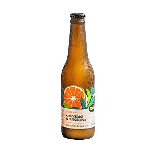 Cha Verde e Tangerina Zero com Gas Brazô 350ml
