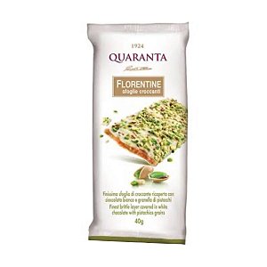 Florentine de Pistache e Chocolate Quaranta 40g