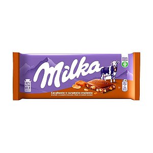 Chocolate com Crispy de Amendoim e Caramelo Milka 90g