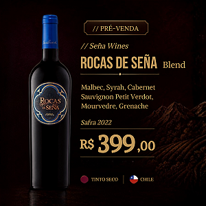 PRÉ-VENDA | Vinho Tinto Seco Rocas de Sena Safra 2022 750ml