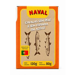Cavala sem Pele e sem Espinha em Azeite Naval 80g