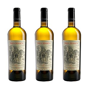 Box 3 Garrafas Vinho Pera Manca Branco 750ml