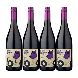 Box 4 Garrafas Vinho Le Petit Cochonnet Pinot Noir 750ml