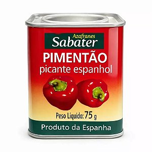 Pimentão Picante Espanhol Sabater 75g