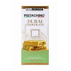 Chocolate com Creme de Pistache e Kunafa Pistachino 80g