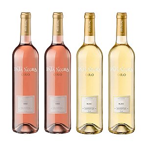 Kit 4 Vinhos Pata Negra Oro Branco e Rosé 750ml