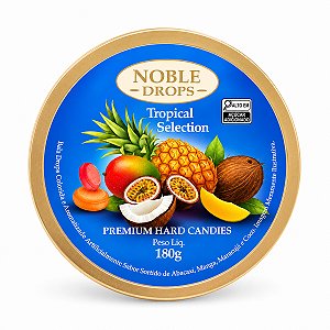 Balas de Frutas Tropicais Noble Drops 180g