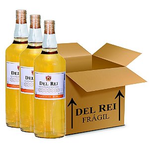 Vinho Colonial Del Rei Branco Suave Niagara 1l - Box Com 36 Unidades