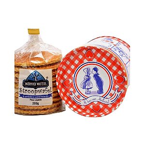 Biscoito Stroopwafel Lata Moinho 280g