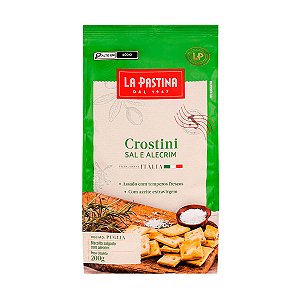 Crostini La Postina Sal Marinho Alecrim 200g