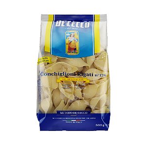 Massa Conchiglioni Rigati De Cecco 500g