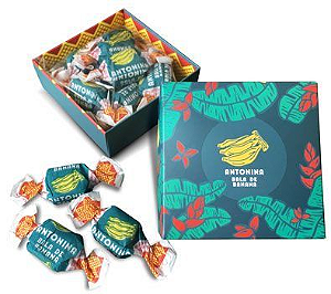 Balas de Banana Antonina Caixa Diversas Estampas 50g