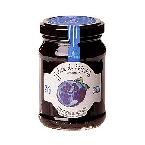 Geleia de Mirtilo 100% Fruta  Myberries 210g