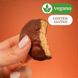 Biscoito Vegano de Castanha de Baru Banhado no Chocolate ao Leite de Aveia | 120g