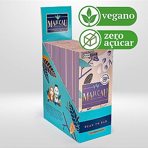 Display de Chocolate ao Leite de Aveia 50% cacau Adoçado com Tâmara - Zero Açúcar 12 Barras | 70g cada