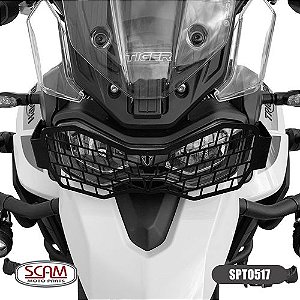 Protetor Farol Aço Carbono Tiger900 2020+ Scam Spto517