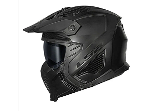 Capacete LS2 Drifter Jeans Titanium (4 em 1)