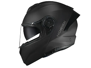 Capacete Norisk Force 2 Articulado Monocolor - Preto Fosco