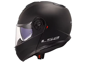 Capacete LS2 Strobe 2 FF908 Monocolor Preto Fosco (Articulado)