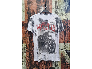CAMISETA CUSTOM MOTORCYCLE BRANCA