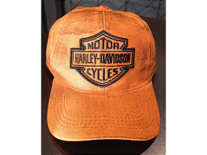 BONE HARLEY DAVIDSON ESTONADO LARANJA