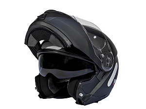 Capacete GP TECH A118 SV Mono Articulado Robocop Fosco