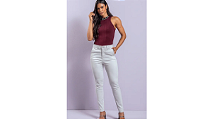 Calça Feminina Cigarrete Gelo