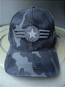 BONÉ CAMUFLADO CINZA