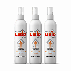 Max Libid Gel Original - Kit 3 Unidades - Representante Oficial (00796)