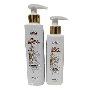 ITELY KIT SHAMPOO E CONDICIONADOR OH MY BLONDE HAIR FASHION