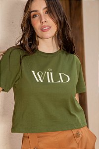 T-SHIRT CROPPED GO WILD