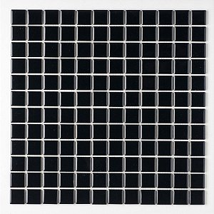 B2105 Pastilha Porcelana Atlas 2,5X2,5 Preto cx1,64m