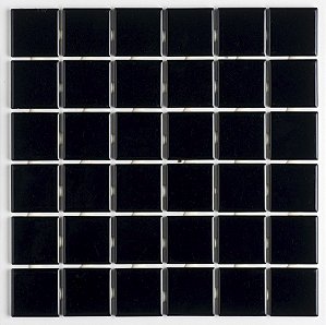 B2105 Pastilha de Porcelana Atlas 5x5 Preto cx1,41m