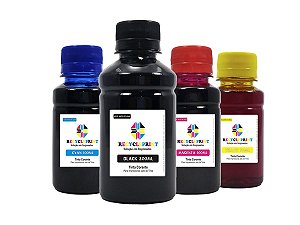 Kit 500ml Refil Tinta Compatível Impressora Epson L355 L365 L375 L395