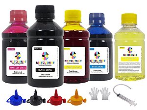 Kit 1250ml Tinta Compatível Impressora Epson L395/3110/3150