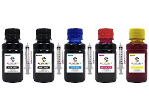 Kit 500ml Tinta Compatível Impressora Epson L375 L3150 L3110