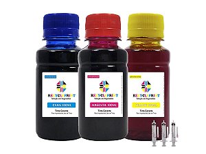 Kit Color Tinta Compatível Impressora Epson L395 L3110 L3150