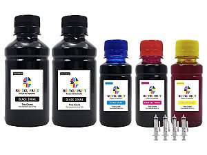 Kit 700ml Tinta Compatível Impressora Epson L395 L3110 L3150