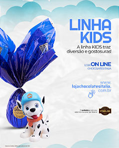 Cachorro pet AZUL de Brinquedo com ovo de 180 g