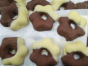 Pão de Mel  coberto com chocolate Ao Leite / Branco