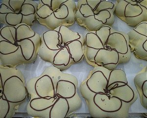 Pão de Mel Coberto com Chocolate Branco