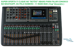 Mesa de som Digital Soundcraft SI Impact 32 Canais com Gravação Multipista