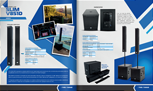 PA Completo com 4 Caixas e acessórios - Taigar System Slim V851 D- Total 4.000 W RMS