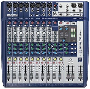 Mesa de som Soundcraft Signature 12 entradas, 3 saídas,efeitos Lexicon
