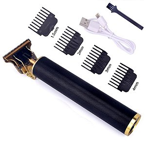 Maquina Aparador de Barba Cabelo Profissional USB Recarregável - 80704-1