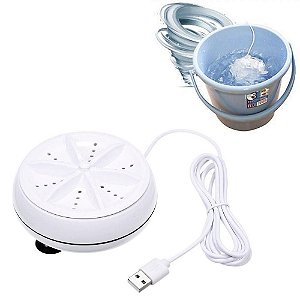Mini Máquina de Lavar Roupas USB Portátil Mini Turbina Ultrassônica - 81699