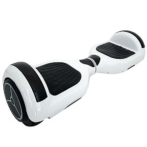 Skate Elétrico Hoverboard  com Bluetooth e Roda de 6.5" Polegadas Branco - 27089