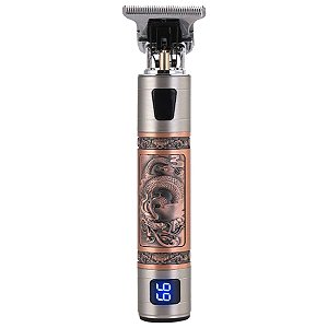 Máquina de Acabamento Cabelo Pezinho Dragão Barbear Lcd Digital - 80801