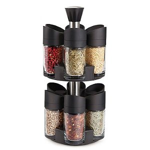 Porta Tempero Condimentos de Mesa Giratório com 12 Potes para Cozinha - 83224